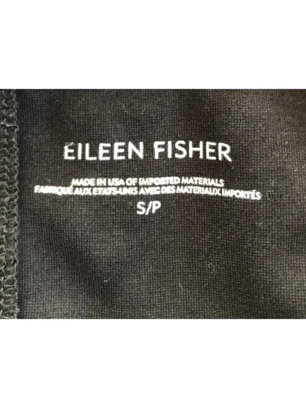 Eileen Fisher Womens Sz Small Black Zip Front Jacket Stretch Side Pockets - Picture 3 of 6